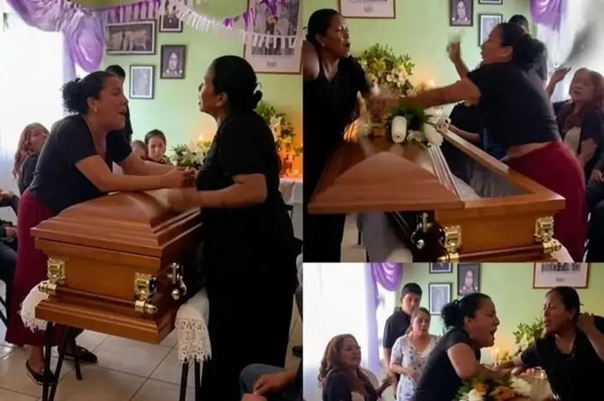 ¡Pleitazo! Esposa vs amante se dan con todo frente al "cajón" del hombre 